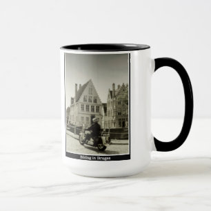 Biking in Bruges Mug