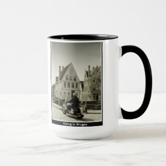 Biking in Bruges Mug