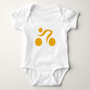 Biking logo baby bodysuit