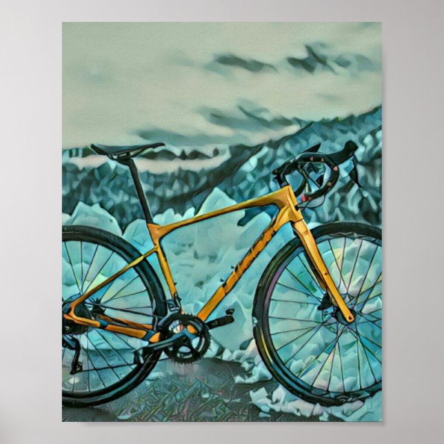 Biking Lover Gift Poster (Front)