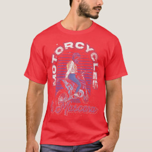 Biking Motorcycles And Mascara Women Motorbike Bik T-Shirt