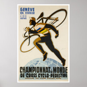 Biking Poster Vintage Cycling Bicycle Ar