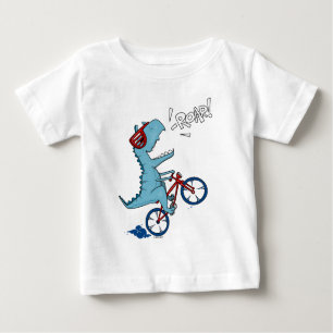 Biking T-Rex Roar Baby T-Shirt