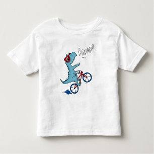 Biking T-Rex Roar Toddler T-Shirt