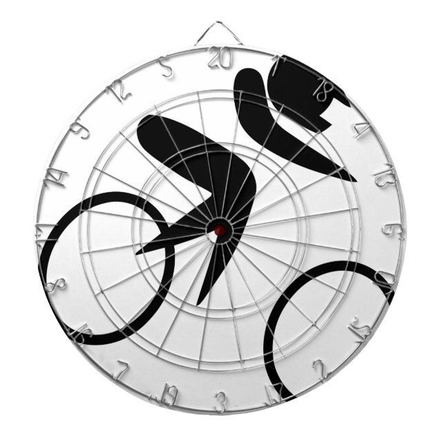 Biking to peace and joy dartboard (Front)
