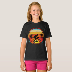 Biking Vintage Sunset Funny Cycling Cyclist T-Shir T-Shirt