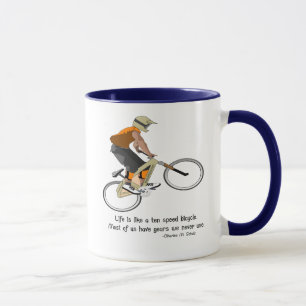Biking With Quote Mug