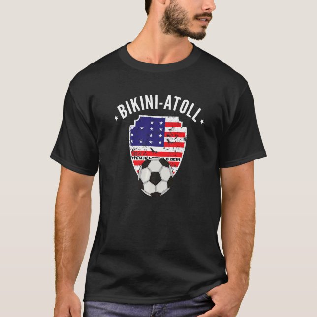 Bikini Atoll Soccer Flag Football Bikini Atoll Pri T-Shirt (Front)