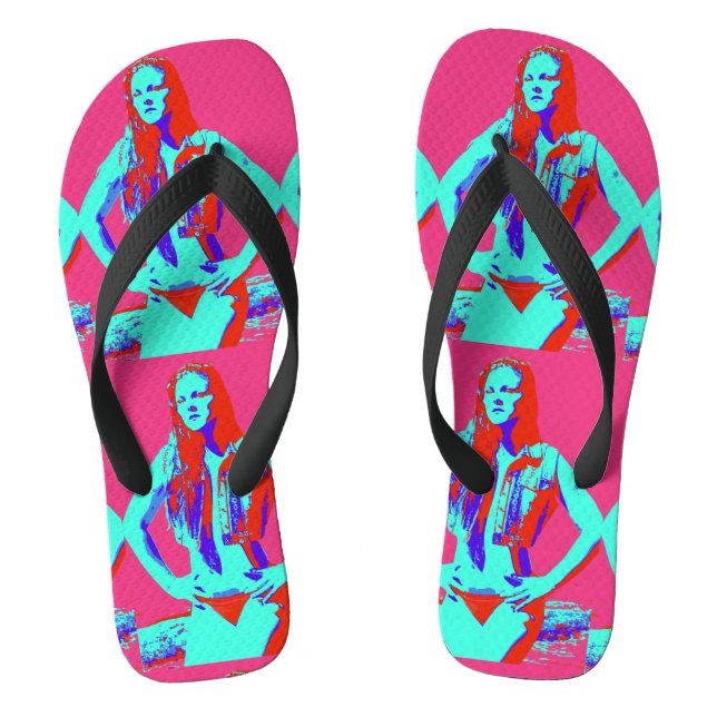 bikini babe red jandals (Footbed)