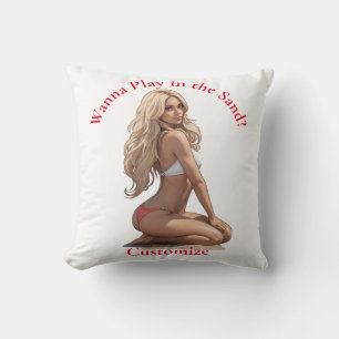 Bikini Beach Girl Thunder_Cove  Cushion