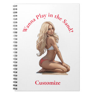 Bikini Beach Girl Thunder_Cove Notebook