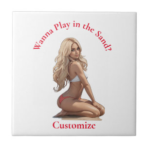 Bikini Beach Girl Thunder_Cove Tile