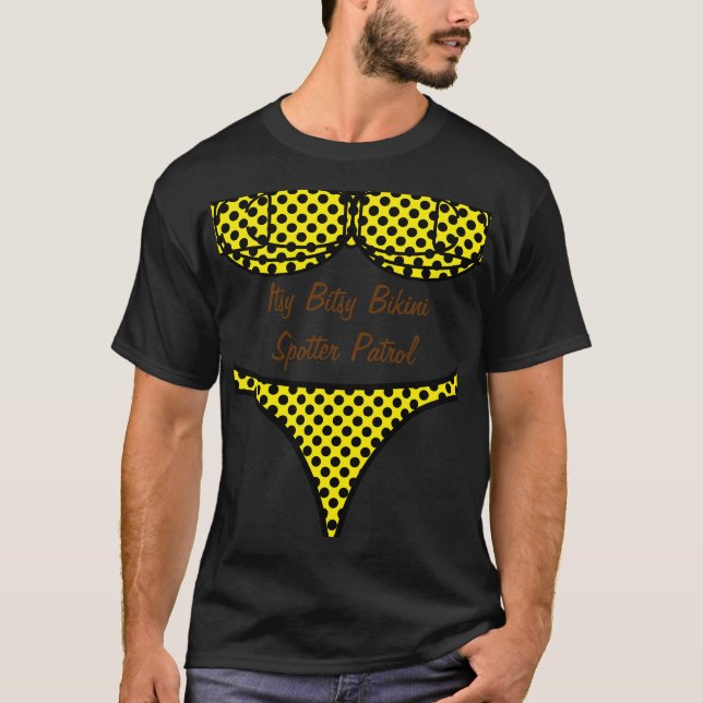 Bikini Black Polka Dot T-Shirt (Front)