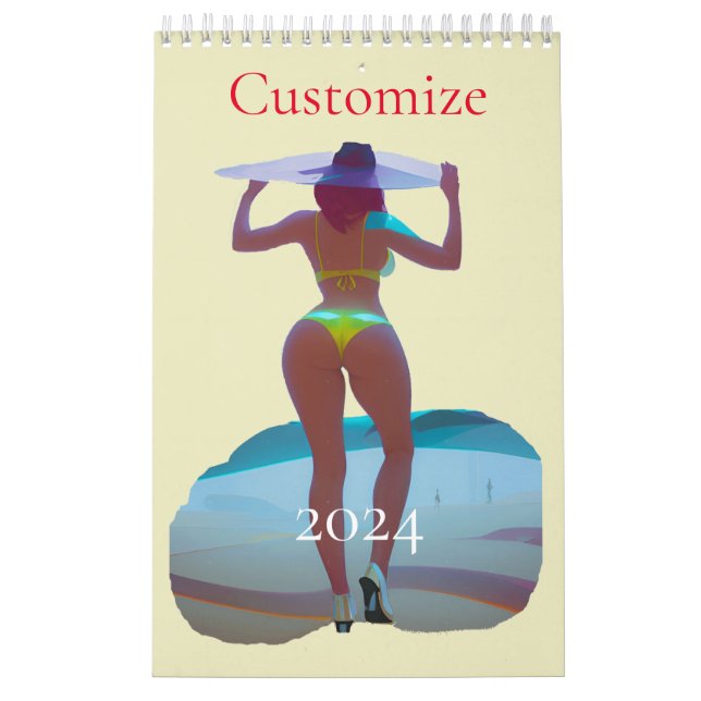 Bikini Booty Beach Girl Thunder_Cove Calendar (Cover)
