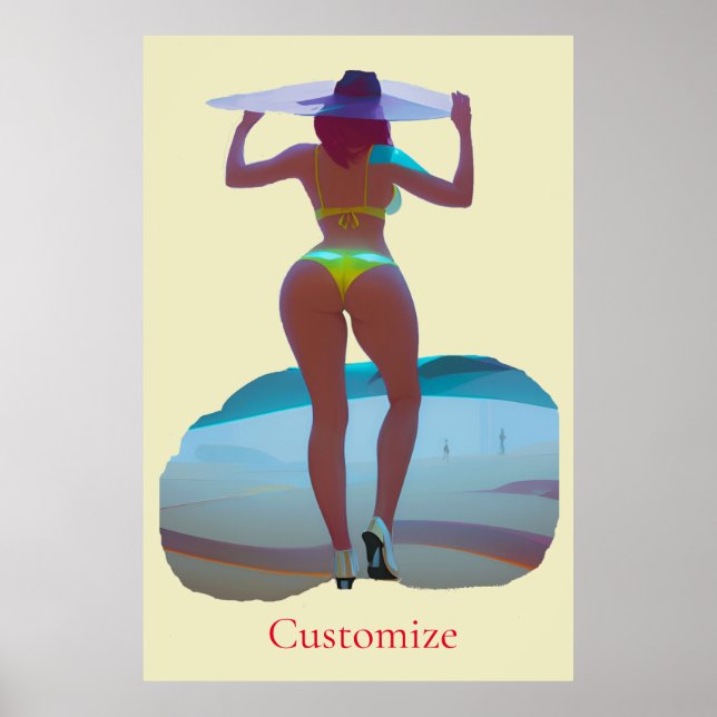 Bikini Booty Beach Girl Thunder_Cove Poster (Front)