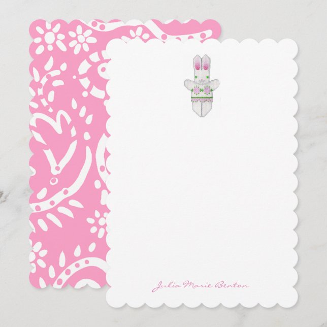 Bikini Bunny Personalised Notes (Front/Back)