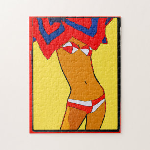 Bikini Gal Jigsaw Puzzle