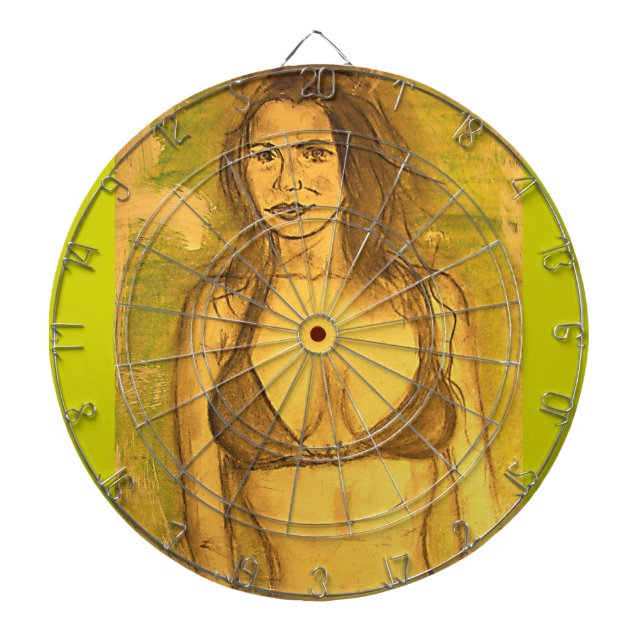 bikini girl art dartboard (Front)