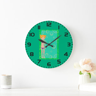 Bikini Girl Large Clock