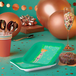 Bikini Girl Paper Plate