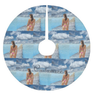 Bikini Girl Thunder_Cove Brushed Polyester Tree Skirt