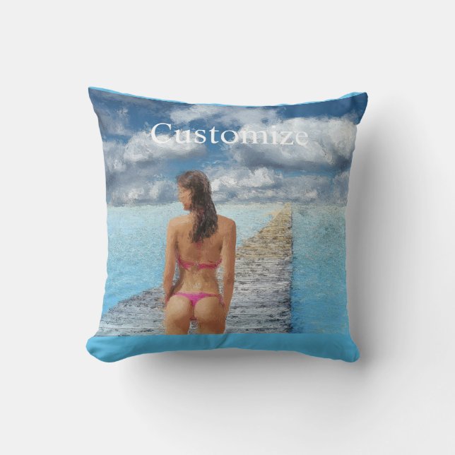 Bikini Girl Thunder_Cove  Cushion (Front)