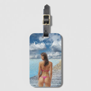 Bikini Girl Thunder_Cove Luggage Tag