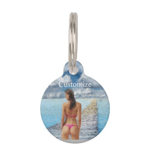 Bikini Girl Thunder_Cove  Pet Tag