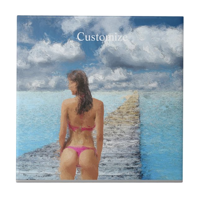 Bikini Girl Thunder_Cove Tile (Front)
