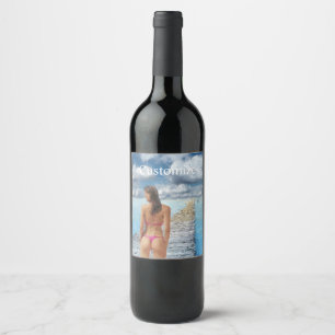 Bikini Girl Thunder_Cove Wine Label