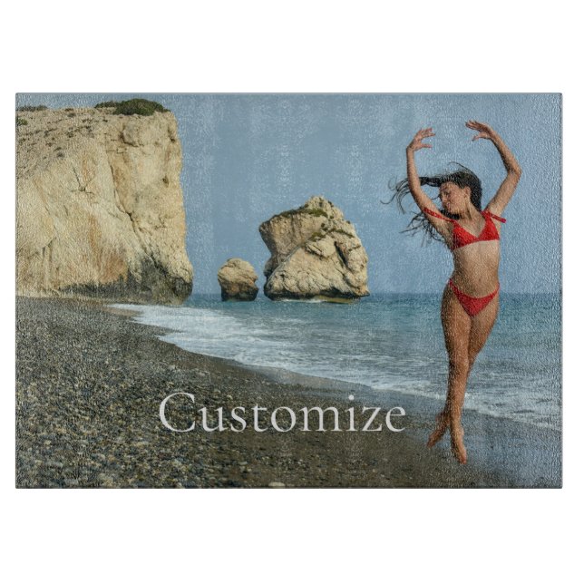 Bikini Model Dancing Thunder_Cove Cutting Board (Front)