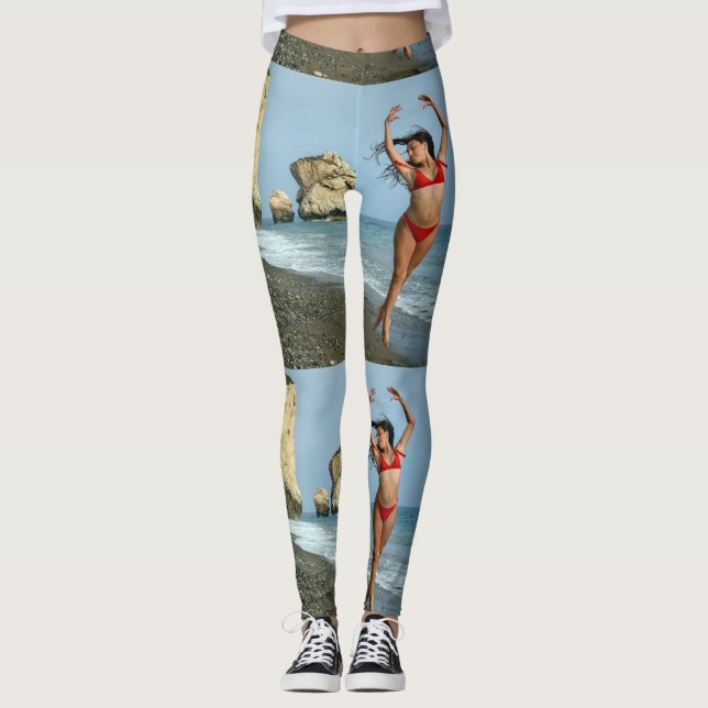 Bikini Model Dancing Thunder_Cove Leggings (Front)