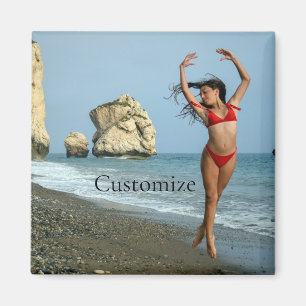 Bikini Model Dancing Thunder_Cove Magnet