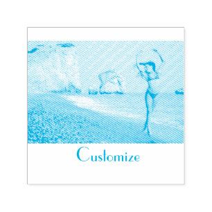 Bikini Model Dancing Thunder_Cove Self-inking Stamp