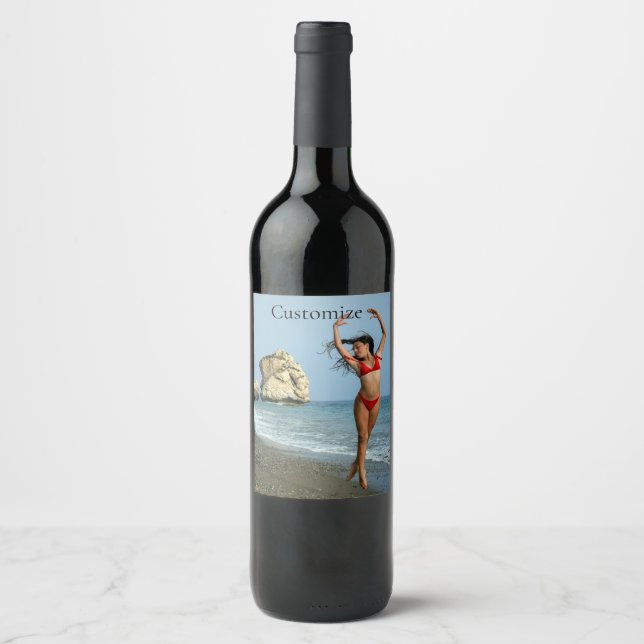 Bikini Model Dancing Thunder_Cove Wine Label (Front)