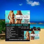Bikini Models, Tanning Salon Advertising Flyer<br><div class="desc">Bikini Models,  Tanning Salon Advertising Flyers By The Business Card Store.</div>