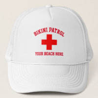 Bikini Patrol Lifeguard Personalise Trucker Hat