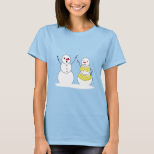Bikini Time Snowmen T-Shirt