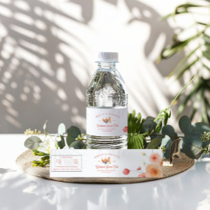 Bikinis and Bellinis Bachelorette Water Bottle Label