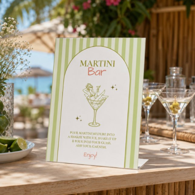 Bikinis and Martinis Bachelorette Bach Sign Bar (Creator Uploaded)