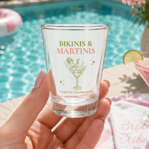 Bikinis and Martinis Bachelorette Party Bach Beach Shot Glass