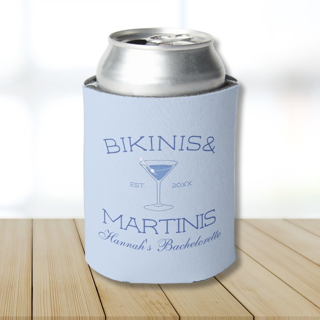 Bikinis And Martinis Beach Bachelorette Weekend Can Cooler (Bikinis And Martinis Beach Bachelorette Weekend Can Cooler)