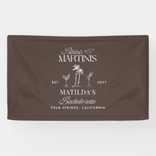 Bikinis and martinis Elegant vintage bachelorette Banner