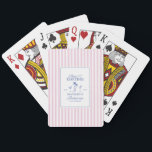 Bikinis and martinis Elegant vintage bachelorette Playing Cards<br><div class="desc">Personalised Bachelorette Playing Cards | Pink Stripe Bikinis and Martinis | Custom Name & Destination Party Favour Deal out the fun with these adorable personalised bachelorette playing cards, featuring a sweet pink stripe back design with a retro-inspired "Bikinis and Martinis" motif, customisable with the bride-to-be's name, destination, and date. A...</div>