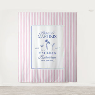 Bikinis and martinis Elegant vintage bachelorette Tapestry