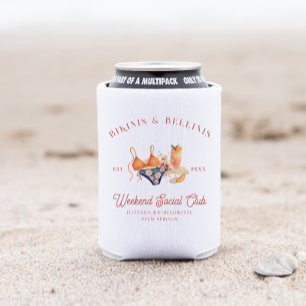 Bikinis & Bellinis Bachelorette Social Club Can Cooler