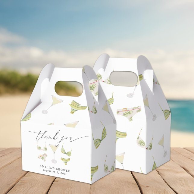 Bikinis & Martinis Bridal Shower Bachelorette Favour Box (Creator Uploaded)