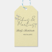 Bikins & Martinis bachelorette party yellow retro