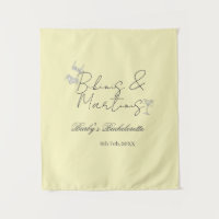 Bikins & Martinis bachelorette party yellow retro