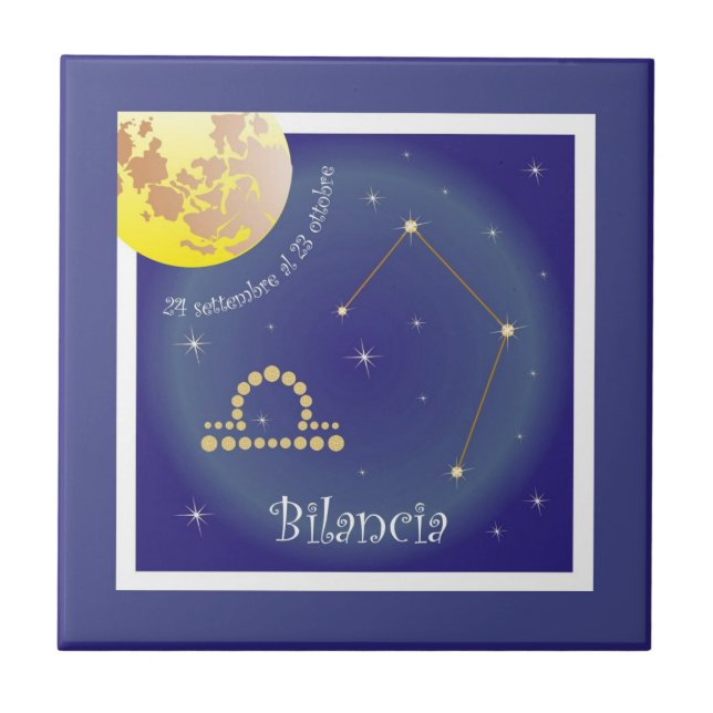 Bilancia 24 settembre al 23 ottobre Fotofliese Tile (Front)